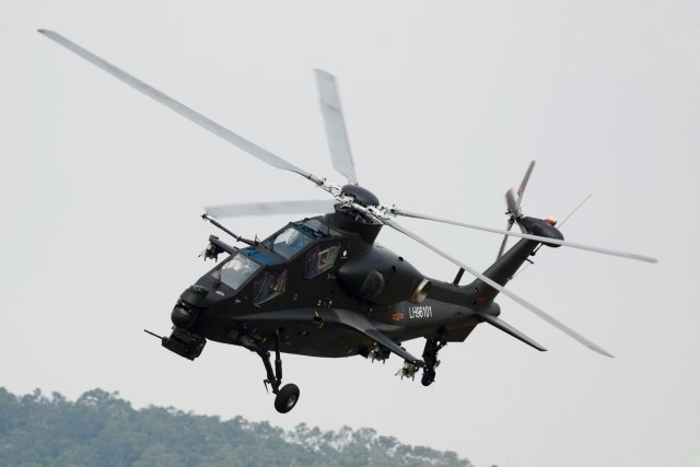 The first Z-10 attack helicopter provided by China to Pakistan has completed its test mission over Rawalpindi, according to unconfirmed reports. The development was posted by micro bloggers in the New York based Chinese language website, Douwei News, said today April 7 Indian website The Times of India.