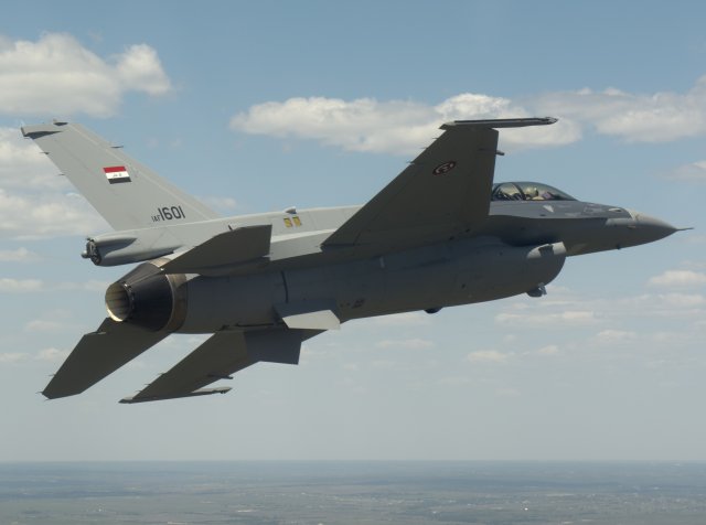 A first batch of four F-16 fighter jets from the United States landed in Baghdad on Monday July 13rd, 2015, Iraqi Prime Minister Haider al-Abadi's office said. Iraq ordered 36 of the Lockheed Martin Corp airplanes, but initial deliveries were delayed because of security concerns after Islamic State militants overran large areas of of the country last year.