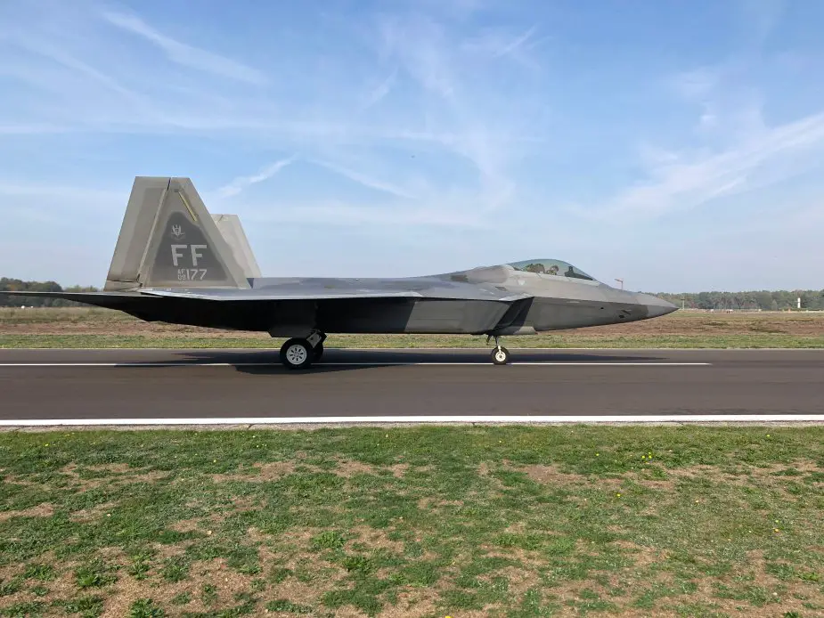 USAF F 22 Raptor fighters deploy to Belgium for joint training with BAF 001