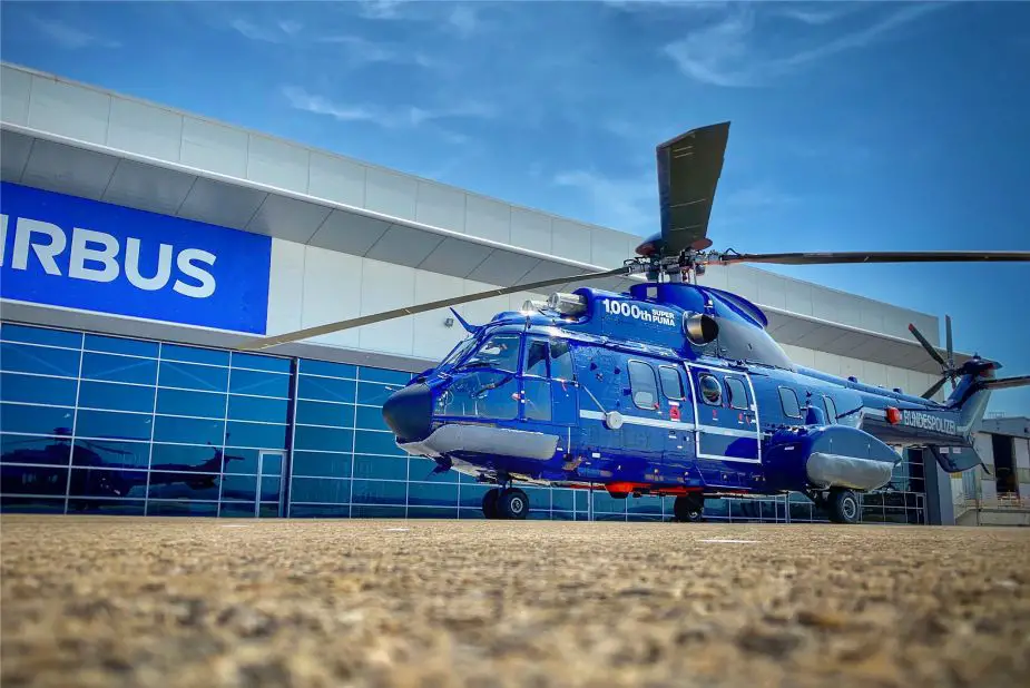 Airbus Helicopters has delivered its 1000th Super Puma helicopter 925 001