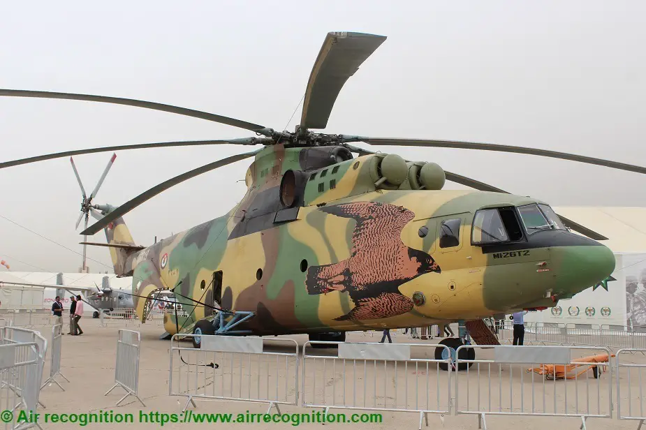 Jordan received two Mi 26T2 helicopters from Russia