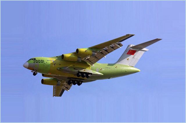 On Jan. 26, China successfully completed the maiden flight of Y-20, a heavy military freighter independently developed by China. It is reported that part of the interior components of the Y-20 are made of the anti-flaming glass fiber reinforced epoxy resin and glass fiber reinforced phenolic resin prepreg composite, the development of which was led by the No. 703 office of No.1 institute of CASC and with the joint participation of many other units of this cooperation. 