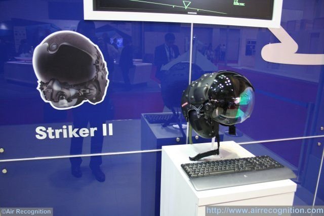 Unveiled in July 2014, BAE Systems' Striker II digital helmet-mounted display system will soon start a serie of live tests, scheduled for April 2015. Highlighted during LIMA '15 on the Eurofighter Typhoon's booth, the Striker II HMD system is a new, fully digital solution that provides today’s combat pilot with exceptional night vision and target tracking technology, integrated within a visor-projected system. 