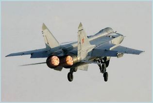 MiG-31 interceptor fighter aircraft technical data sheet specifications intelligence description information identification pictures photos images video Russia Russian Air Force aviation air defence industry military technology