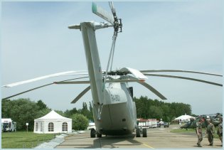Mi-26 heavy transport helicopter technical data sheet specifications intelligence description information identification pictures photos images video Russia Russian Air Force aviation air defence industry military technology