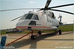 Mi-38 transport helicopter technical data sheet specifications intelligence description information identification pictures photos images video Russia Russian Air Force defence industry technology