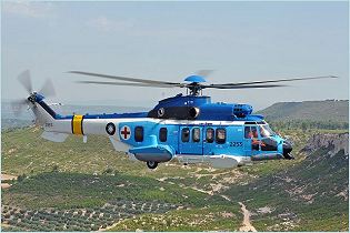 EC225 long-range heavy transport Helicopter technical data sheet specifications intelligence description information identification pictures photos images video France French Air Force aviation aerospace Eurocopter defence industry military technology