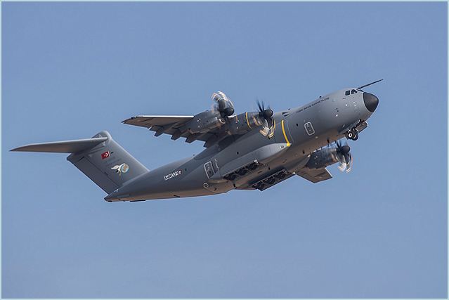 The first production Airbus Military A400M new generation airlifter for the Turkish Air Force (TAF) has been painted and flown for the first time in its new markings. The aircraft is the first of ten ordered by Turkey and will be delivered in the coming weeks.