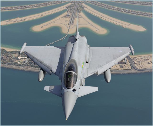 Just a few days after participating in a complex exercise in Al Dhafra, Abu Dhabi and with aircraft still in Malaysia for exercise BERSAMA LIMA 11, two Typhoon jets will appear at the 2011 Dubai Air Show 2011. At the event, where a Typhoon will be flying daily in the air display, Eurofighter will have a large pavilion to exhibit the latest technologies developed for the world’s most advanced multi-role combat aircraft.