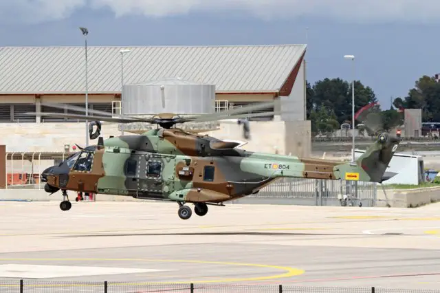 Spain takes delivery of itssecond NH90 tactical transport helicopter 640 001