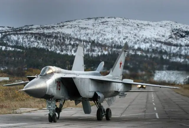 Three upgraded MiG 31BM interceptor aircraft delivered to Far East Russian Air Force regiment 640 001