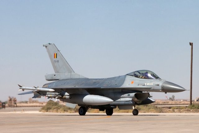 Six Belgian F-16s sent to the Middle East to combat the Islamic State (IS) in September 2014 returned home on Thursday. The six F-16 Fighting Falcon fighter aircraft had started Desert Falcon mission on September 24, 2014, and since then conducted almost 300 strikes in Iraq from their base in Jordan. 