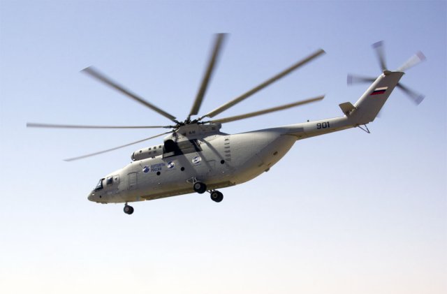Russian Helicopters has launched series production on the heavy Mi-26T2 helicopter at Rostvertol. The Mi-26T2 is a modernised version of the Mi-26T, equipped with the latest avionics, making it possible to cut the number of crew required and also to operate the helicopter during night-time, the Russia-based announced on Friday, May 22nd. 