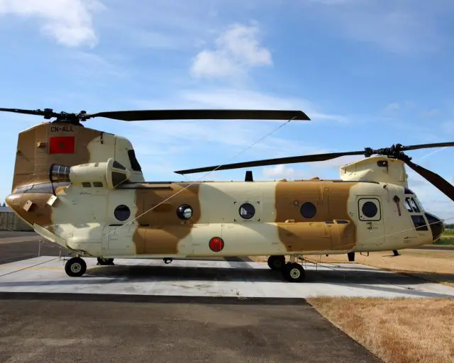 Morocco received its final CH 47D Chinook helicopter 640 001