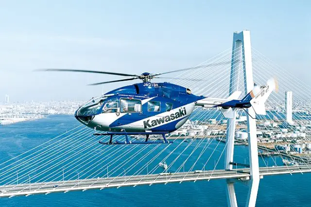 Kawasaki delivered two BK117 C 2 helicopters to Japan s National Police Agency 640 001