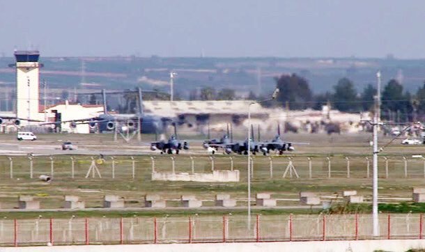 Saudi Air Force s F 15S fighter jets landed in Turkey s Incirlik Air Base 640 001