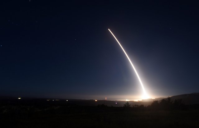 USAF Vanderberg air base successfully test launched unarmed Minuteman III ICBM 640 001