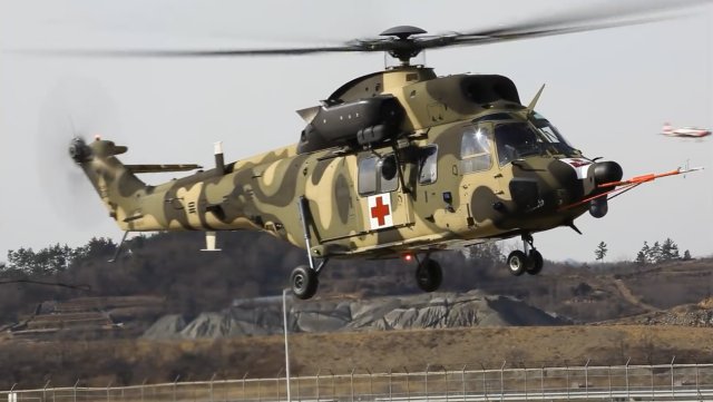 Medical transport variant of KAI s Surion helicopter performed its maiden flight 640 001