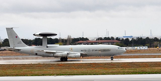 NATO deployed E 3A AWACS aircraft to Turkey s Konya airbase 640 001