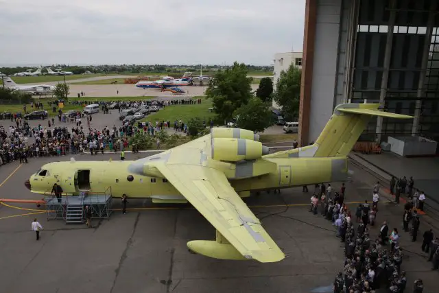 Beriev rolls out first serial produced Be 220Chs amphibious multirole aircraft 640 002