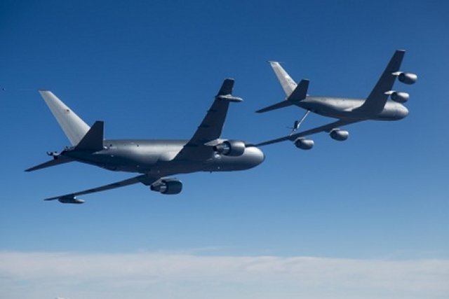 USAF venerable KC 135 tanker supports KC 46 testing program 640 001