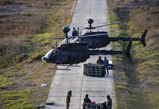 Croatian Air Force begins live firing trials with new OH 58D Kiowa Warrior helicopters 640 001