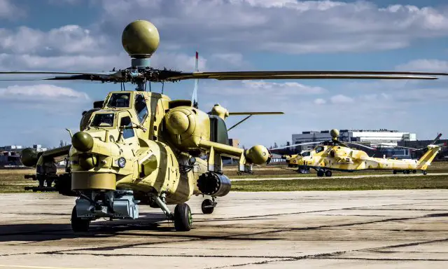 Russian Helicopters exports first Mi 28NE with new on board DAS 640 001