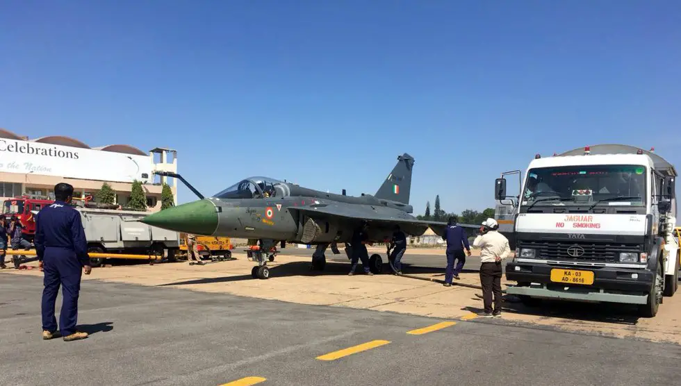 India successful hot refueling trial of Light Combat Aircraft Tejas
