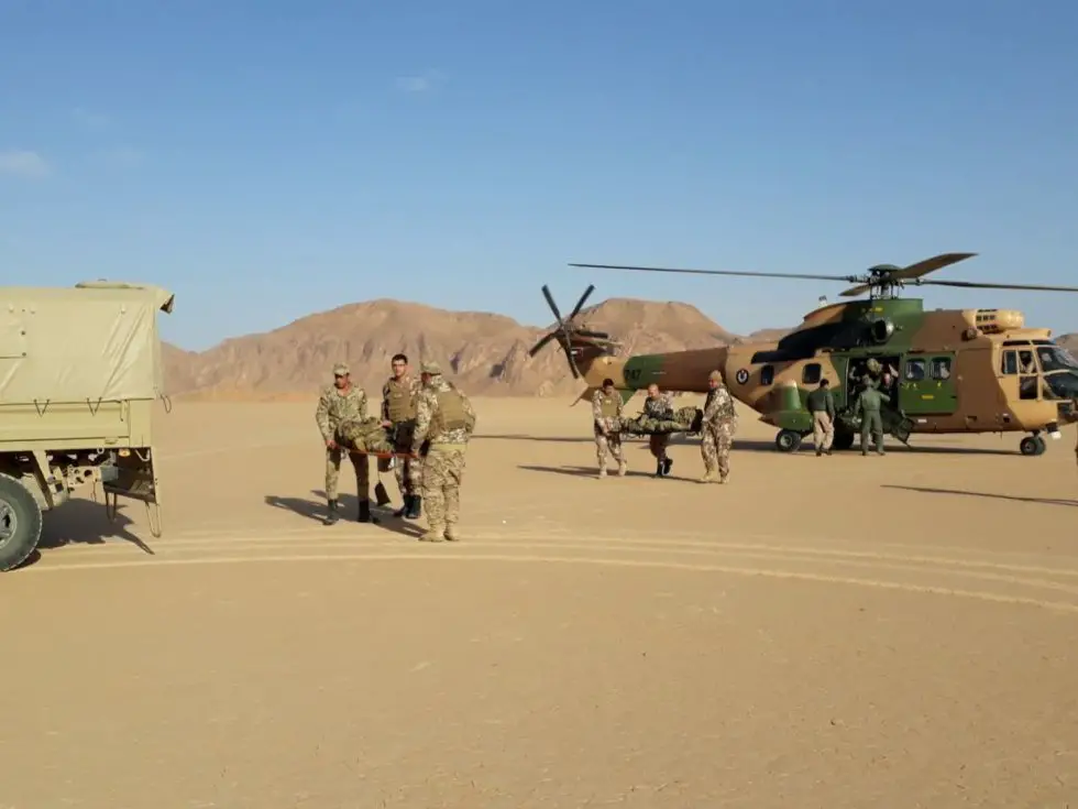 US Task Force Spartan aviation brigade at work with Jordanian Air Force