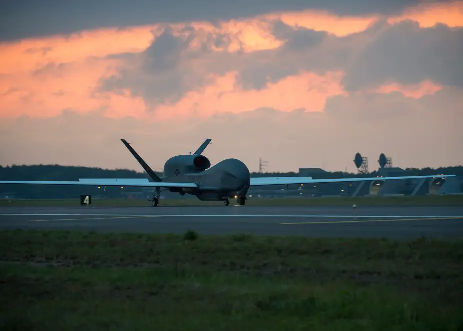 US Air Force RQ 4 Global Hawk returns to Misawa AB 001