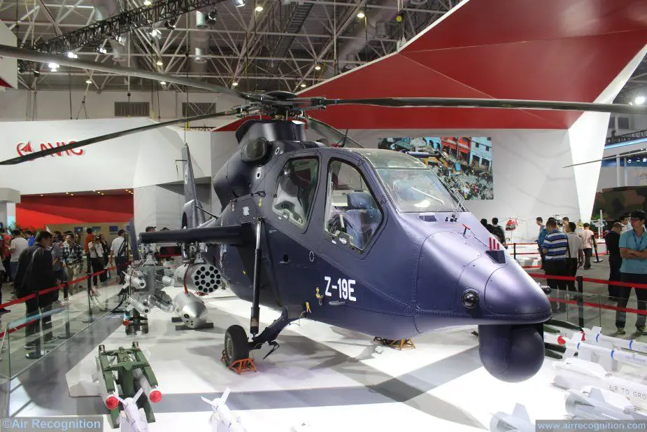 AVIC  Z 19E attack helicopter achieves firing flight test