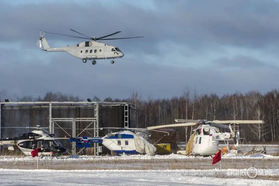 Russian HelicoptersMi 38T helicopter takes to the sky