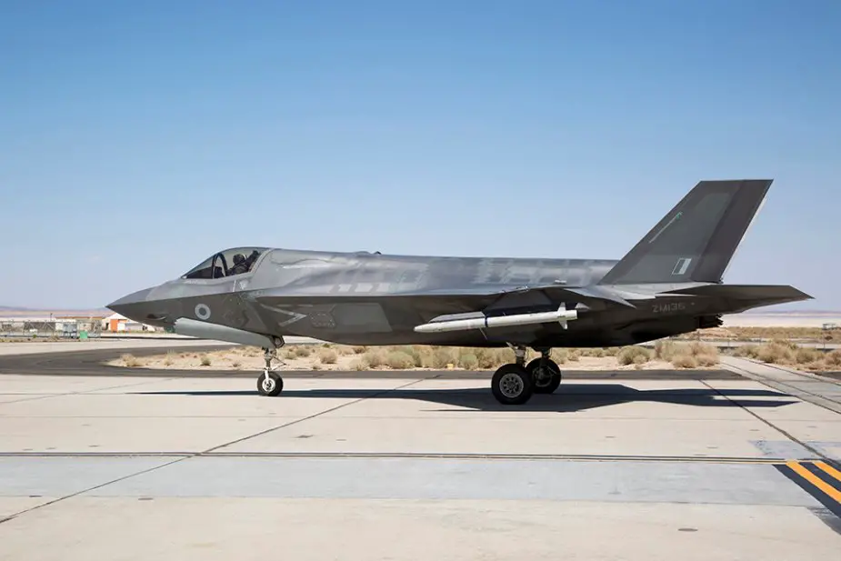 UK F 35B completes first flight test with ASRAAM missile 001