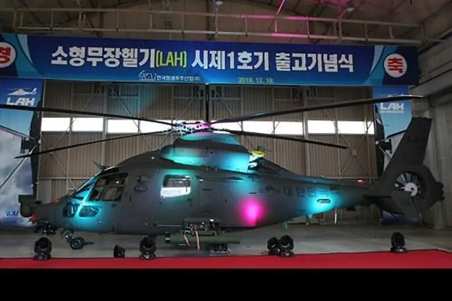 Korea Aerospace Industries unveils prototype of light attack helicopter