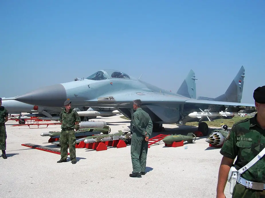 Serbia received four MiG 29 fighter jets from Belarus