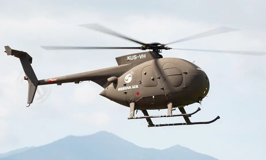 Korean unmanned helicopter KUS VH 500MD made its first flight