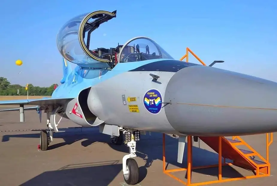First two JF 17B Thunder fighter trainer aircraft handed over to Myanmar