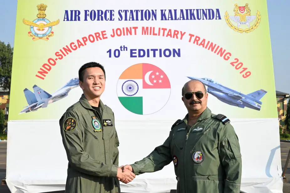 Singapore and Indian Air Forces conduct 10th edition of Joint Military Training