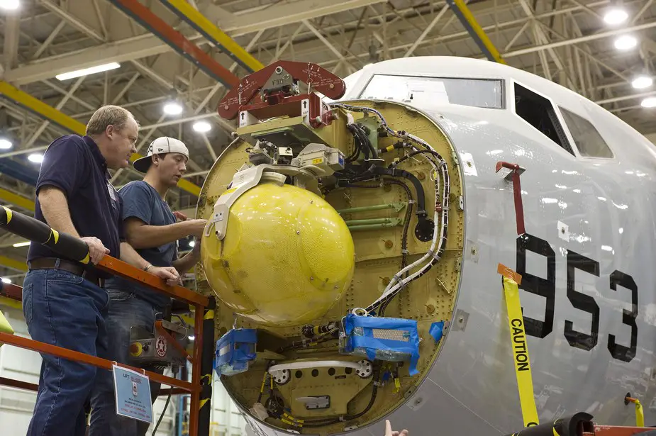 APY 10 Radar Being Installed on a P 8A Poseidon