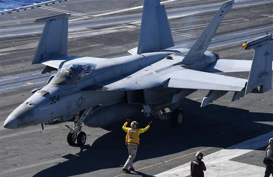 US navy has taken delivery of final Block II Super Hornet aircraft 925 001
