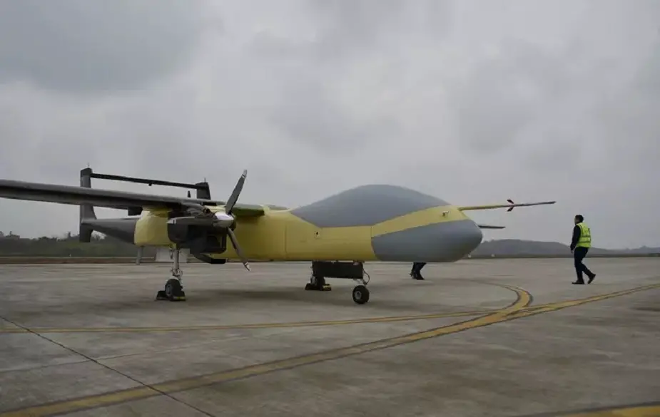 China three engine variant of Twin tailed Scorpion UAV by Tengden company made its first flight