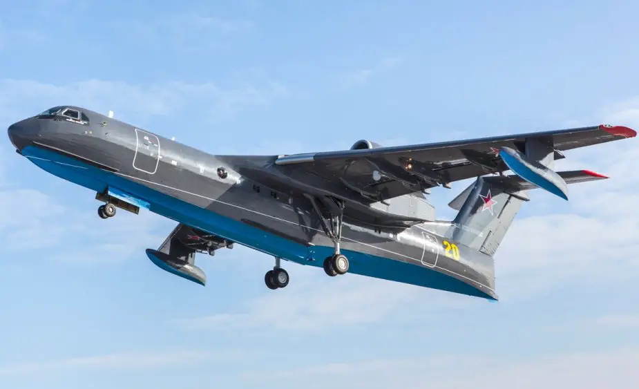 Russian Navy receives its first Be 200ES amphibious aircraft 925 002