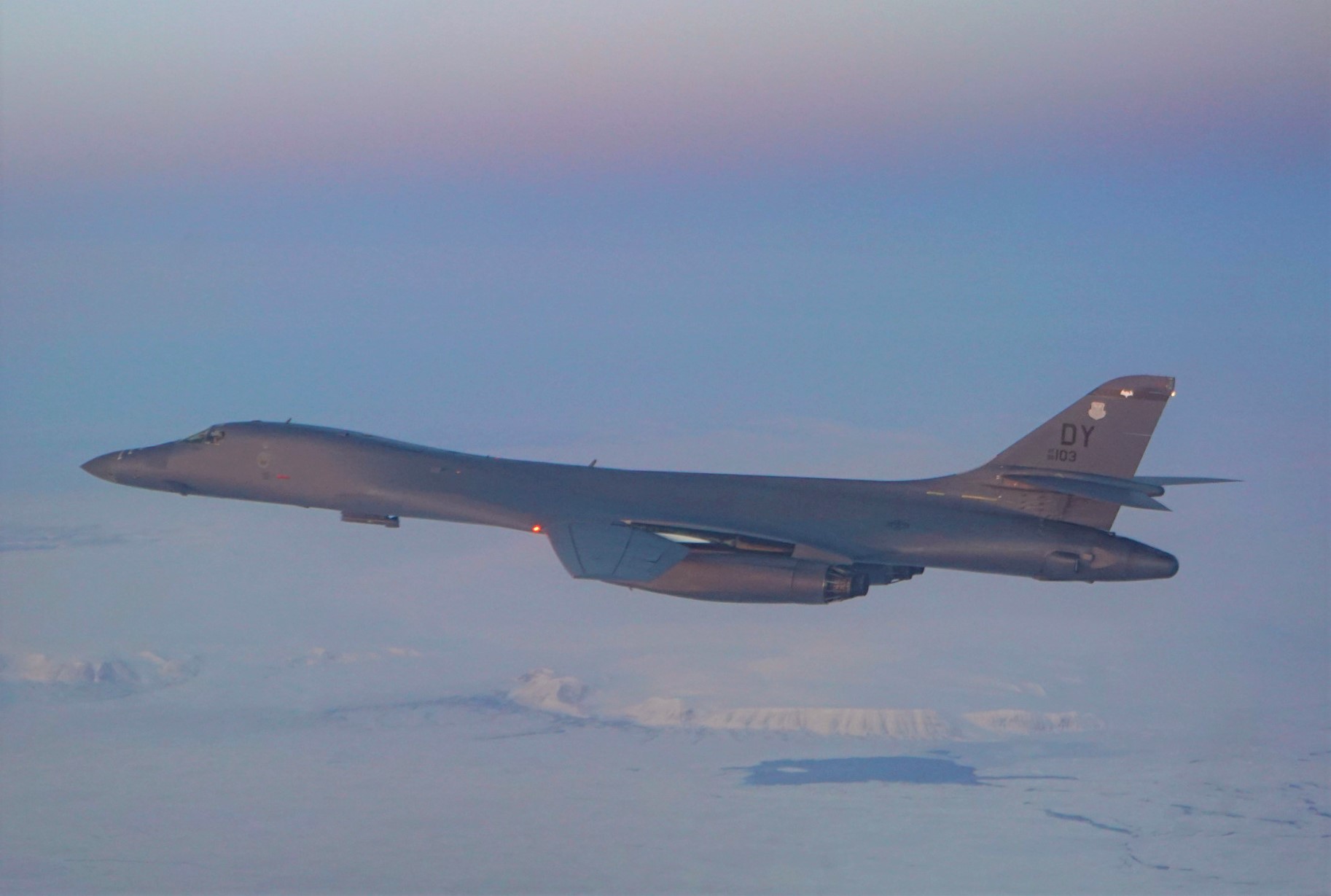 B 1B Lancers cross Arctic Circle to train with Nordic allies