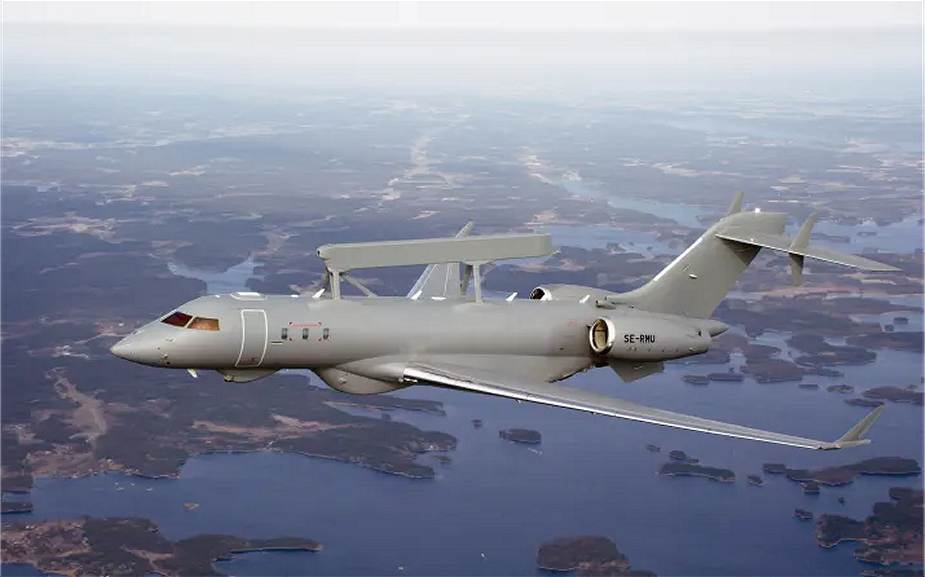 SAAB delivers second GlobalEye Swing Role Surveillance aircraft to UAE 925 001