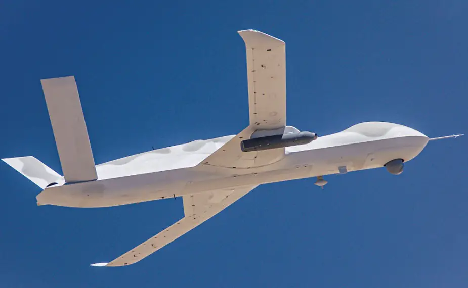 GA ASI Avenger equipped with Lockheed Martin Legion Pod autonomously follows target aircraft