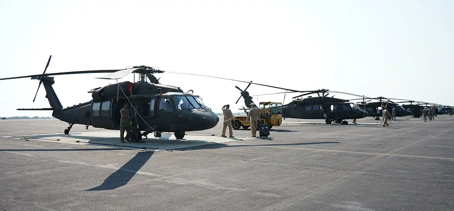 Pennsylvania National Guards Eastern Army National Guard Aviation Training Site received the first fielding of UH 60V Black Hawk helicopters 02