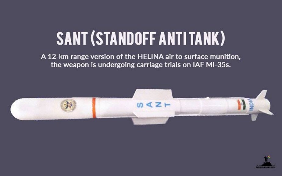 Indian Air Force and DRDO successfully tests SANT missile