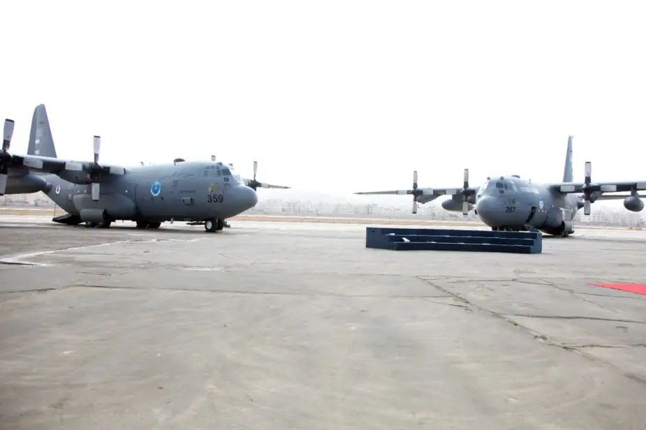 Royal Jordanian Air Force receives three C 130 Aircrafts from US