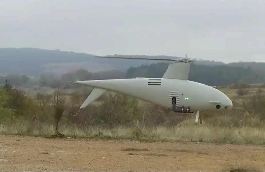 Tekhnodinamika target helicopter used during Orion UAV weapon test 02