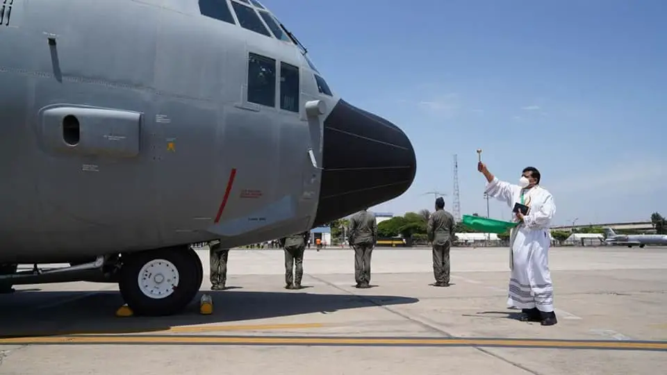 Peruvian Air Force receives two KC 130H Hercules transport aircraft 02